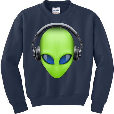 DJ Alien Headphones Kids Sweatshirt