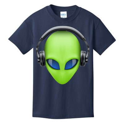 DJ Alien Headphones Kids T-Shirt