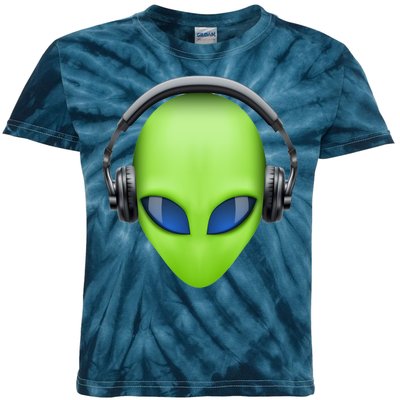 DJ Alien Headphones Kids Tie-Dye T-Shirt