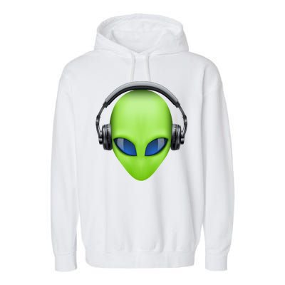 DJ Alien Headphones Garment-Dyed Fleece Hoodie