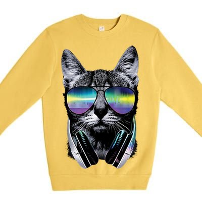 DJ Cat Premium Crewneck Sweatshirt