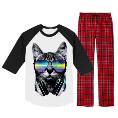 DJ Cat Raglan Sleeve Pajama Set