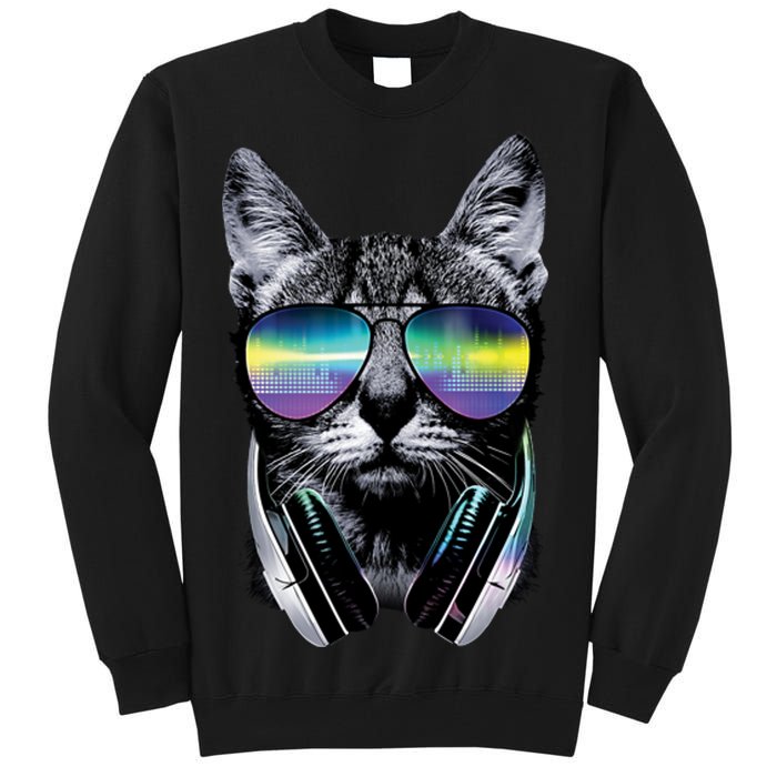 DJ Cat Tall Sweatshirt