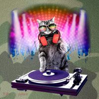 DJ Cat Turntable Mixer Legacy Tie Dye Trucker Hat