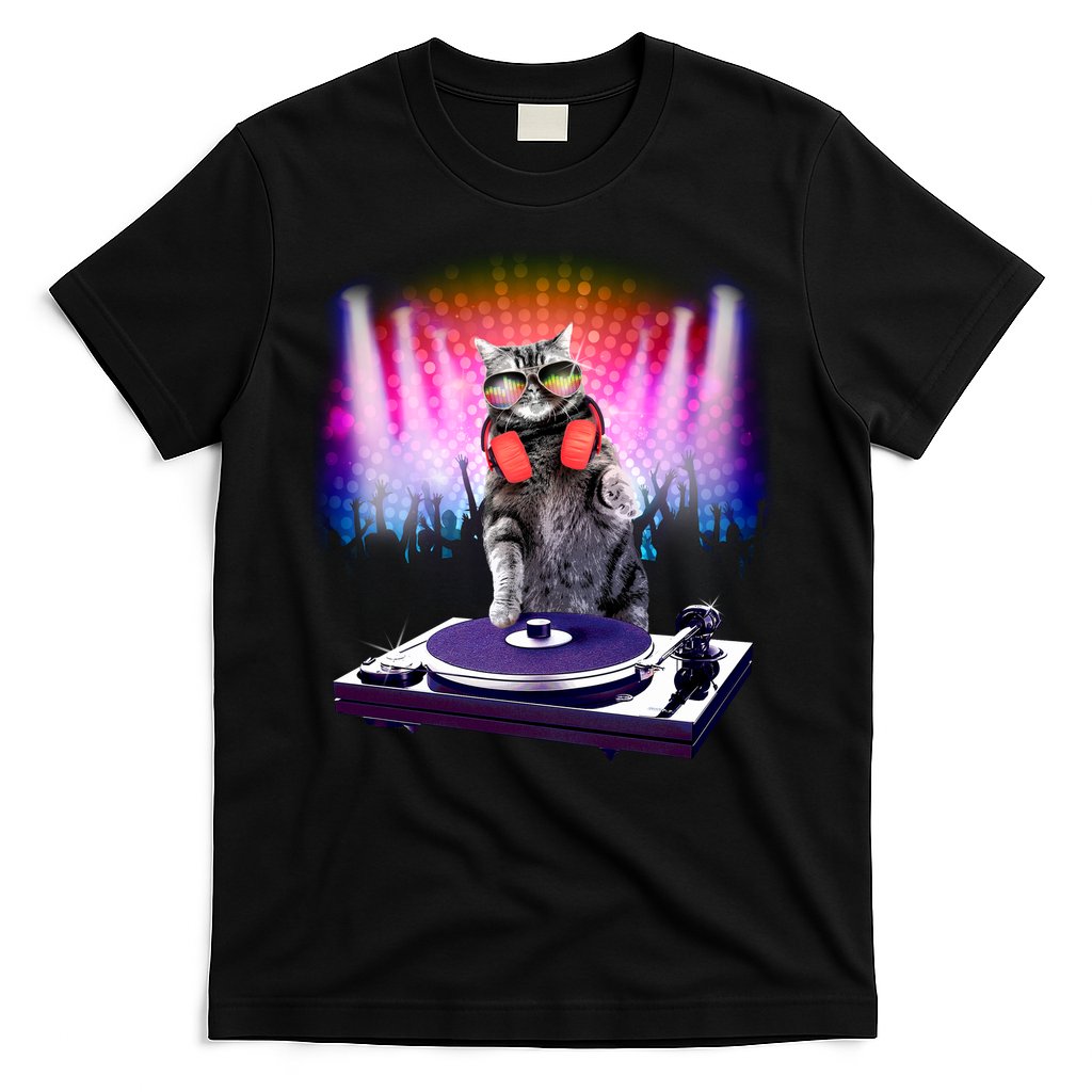 DJ Cat Turntable Mixer T-Shirt