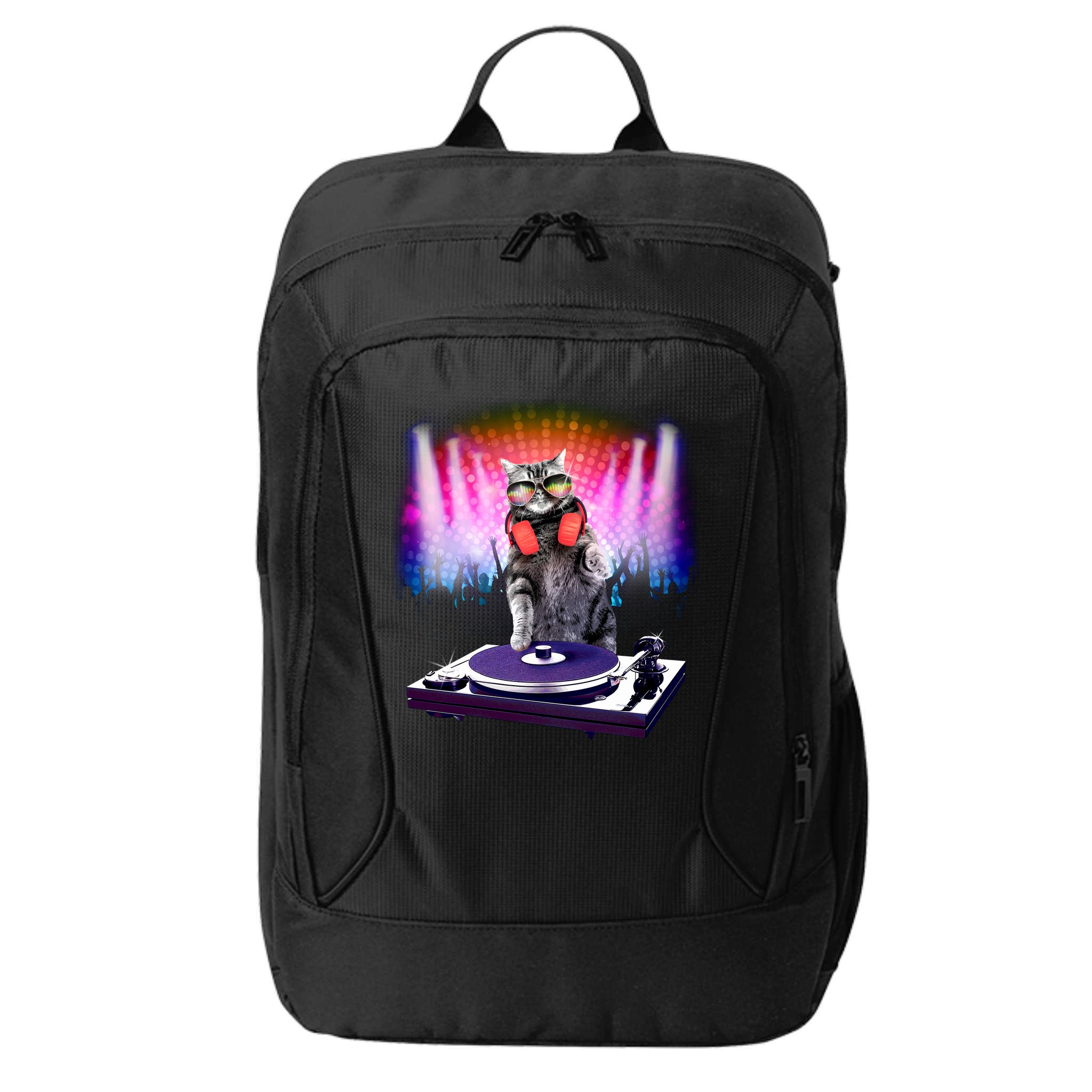 DJ Cat Turntable Mixer City Backpack