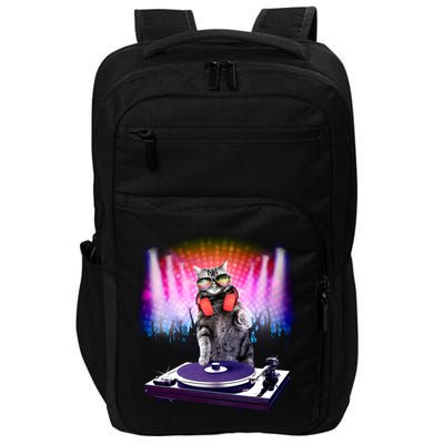 DJ Cat Turntable Mixer Impact Tech Backpack