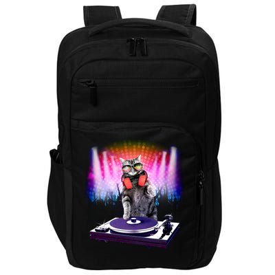 DJ Cat Turntable Mixer Impact Tech Backpack