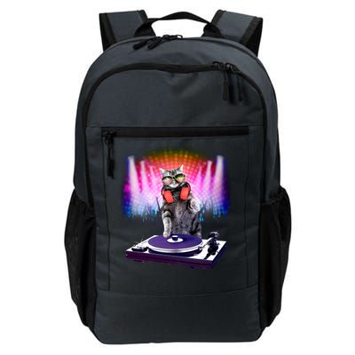 DJ Cat Turntable Mixer Daily Commute Backpack