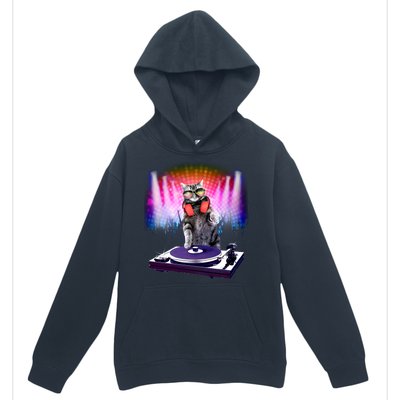 DJ Cat Turntable Mixer Urban Pullover Hoodie