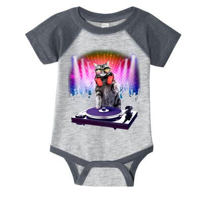 DJ Cat Turntable Mixer Infant Baby Jersey Bodysuit