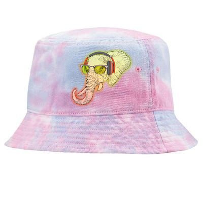 DJ Elephant Tie-Dyed Bucket Hat