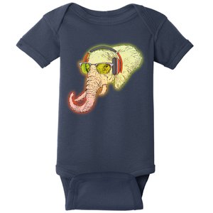 DJ Elephant Baby Bodysuit