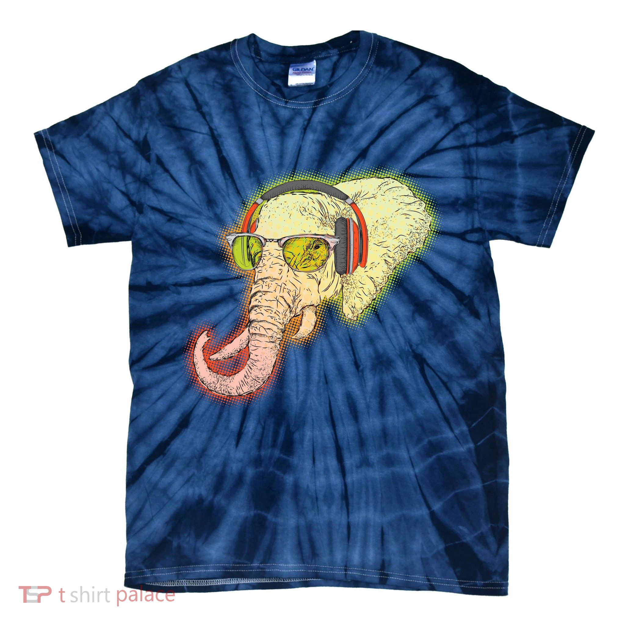 DJ Elephant Tie-Dye T-Shirt