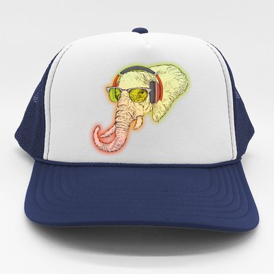 DJ Elephant Trucker Hat