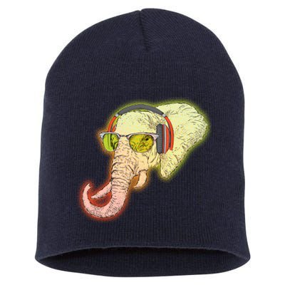 DJ Elephant Short Acrylic Beanie