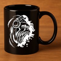DJ Gorilla 11oz C Handle Ceramic Mug