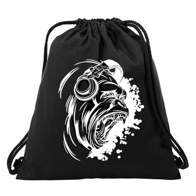 DJ Gorilla Drawstring Bag