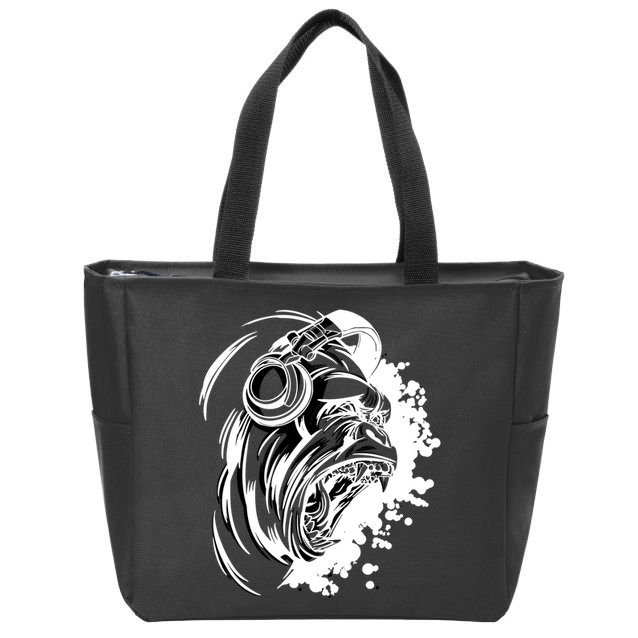 DJ Gorilla Zip Tote Bag