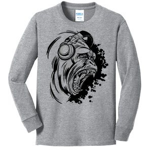 DJ Gorilla Kids Long Sleeve Shirt