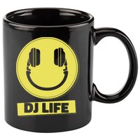 Dj Life Smiley Face 11oz C Handle Ceramic Mug