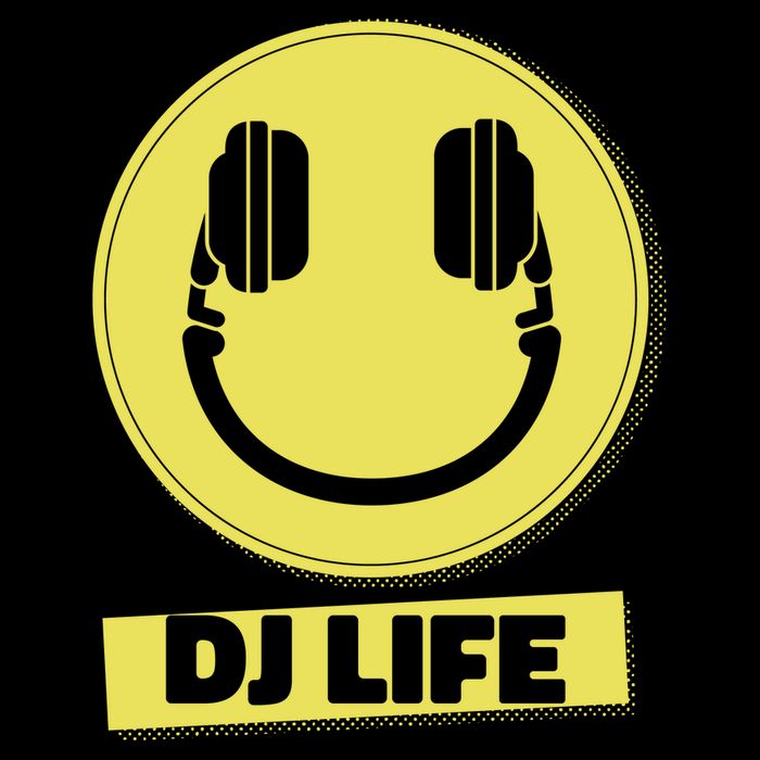 Dj Life Smiley Face Drawstring Bag