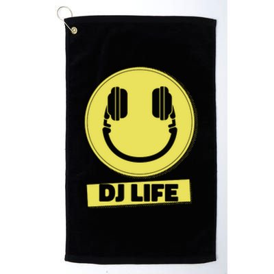 Dj Life Smiley Face Platinum Collection Golf Towel