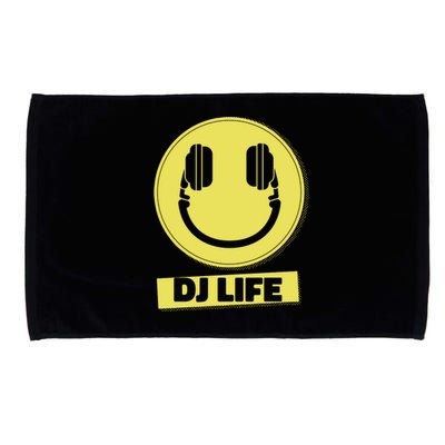 Dj Life Smiley Face Microfiber Hand Towel