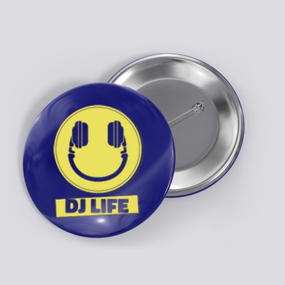 Dj Life Smiley Face Button