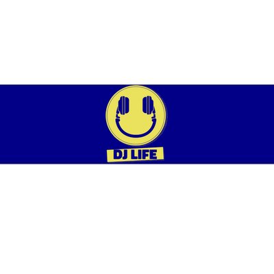 Dj Life Smiley Face Bumper Sticker