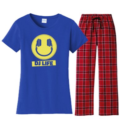 Dj Life Smiley Face Women's Flannel Pajama Set