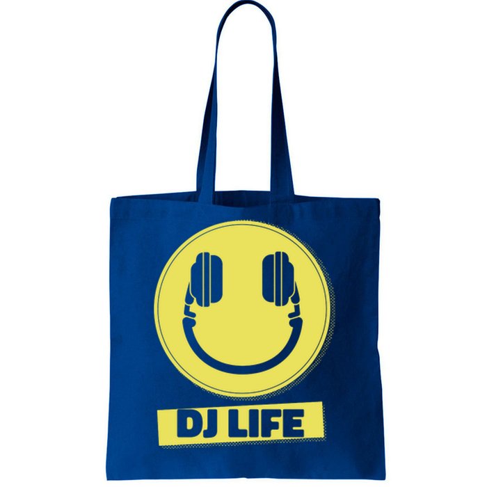 Dj Life Smiley Face Tote Bag