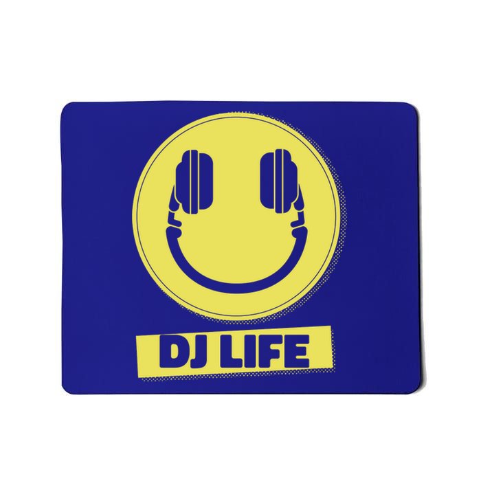 Dj Life Smiley Face Mousepad