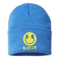 Dj Life Smiley Face Sustainable Knit Beanie