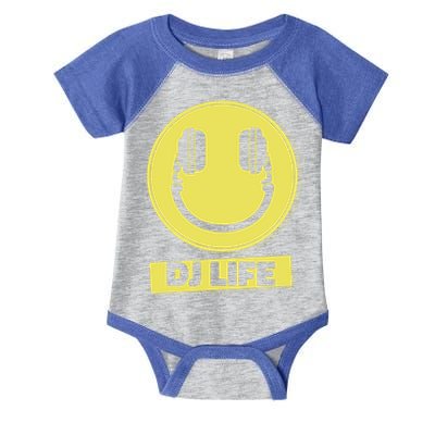 Dj Life Smiley Face Infant Baby Jersey Bodysuit