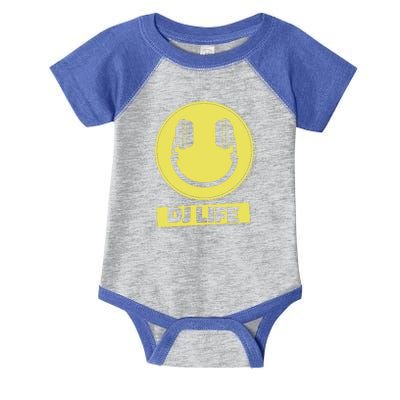 Dj Life Smiley Face Infant Baby Jersey Bodysuit