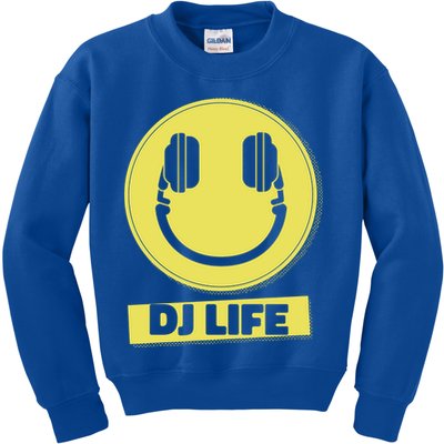Dj Life Smiley Face Kids Sweatshirt
