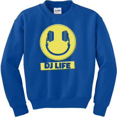 Dj Life Smiley Face Kids Sweatshirt