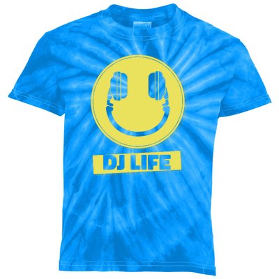 Dj Life Smiley Face Kids Tie-Dye T-Shirt