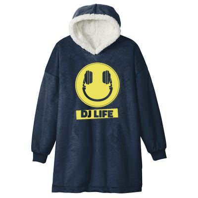 Dj Life Smiley Face Hooded Wearable Blanket