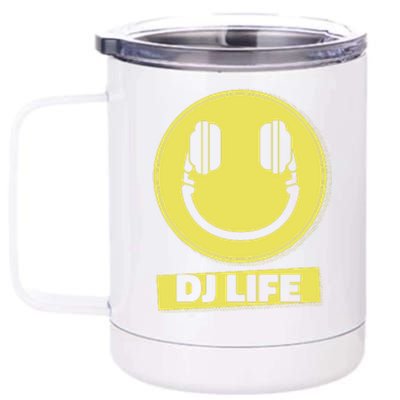 Dj Life Smiley Face 12 oz Stainless Steel Tumbler Cup