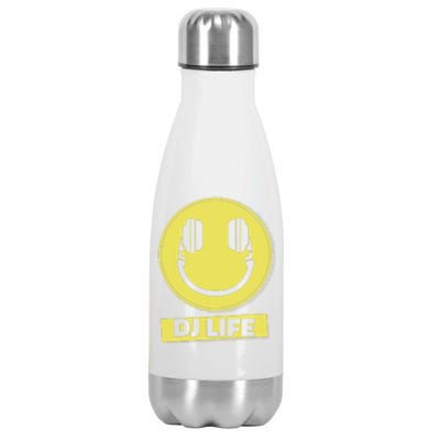 Dj Life Smiley Face Stainless Steel Insulated Water Bottle