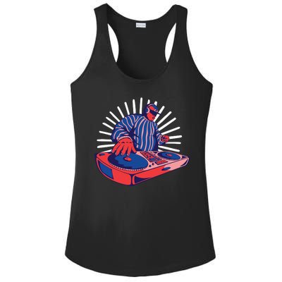 DJ Mixer Ladies PosiCharge Competitor Racerback Tank