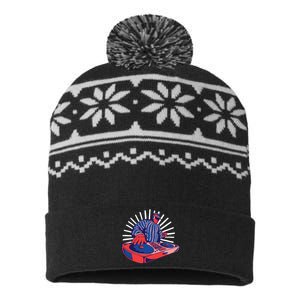 DJ Mixer USA-Made Snowflake Beanie