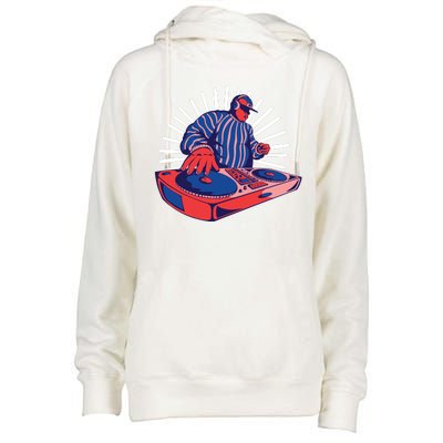 DJ Mixer Womens Funnel Neck Pullover Hood