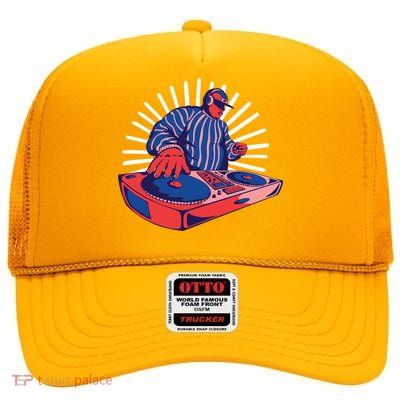 DJ Mixer High Crown Mesh Back Trucker Hat
