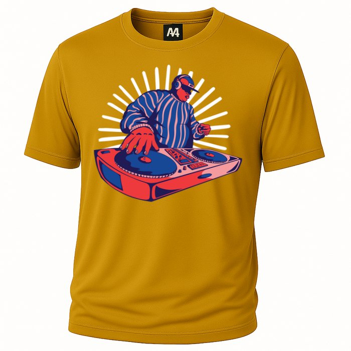 DJ Mixer Cooling Performance Crew T-Shirt