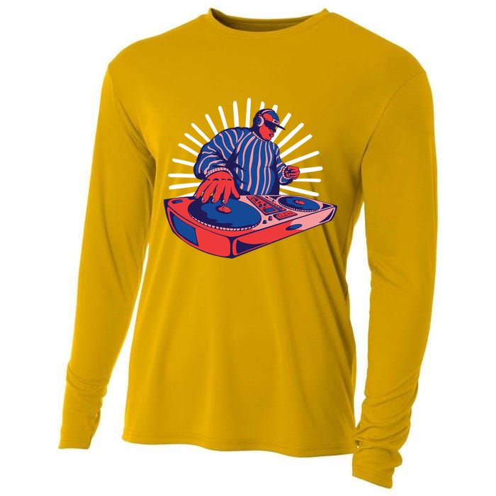 DJ Mixer Cooling Performance Long Sleeve Crew