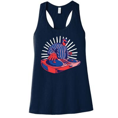 DJ Mixer Women's Racerback Tank