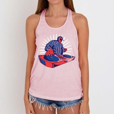 DJ Mixer Women's Knotted Racerback Tank